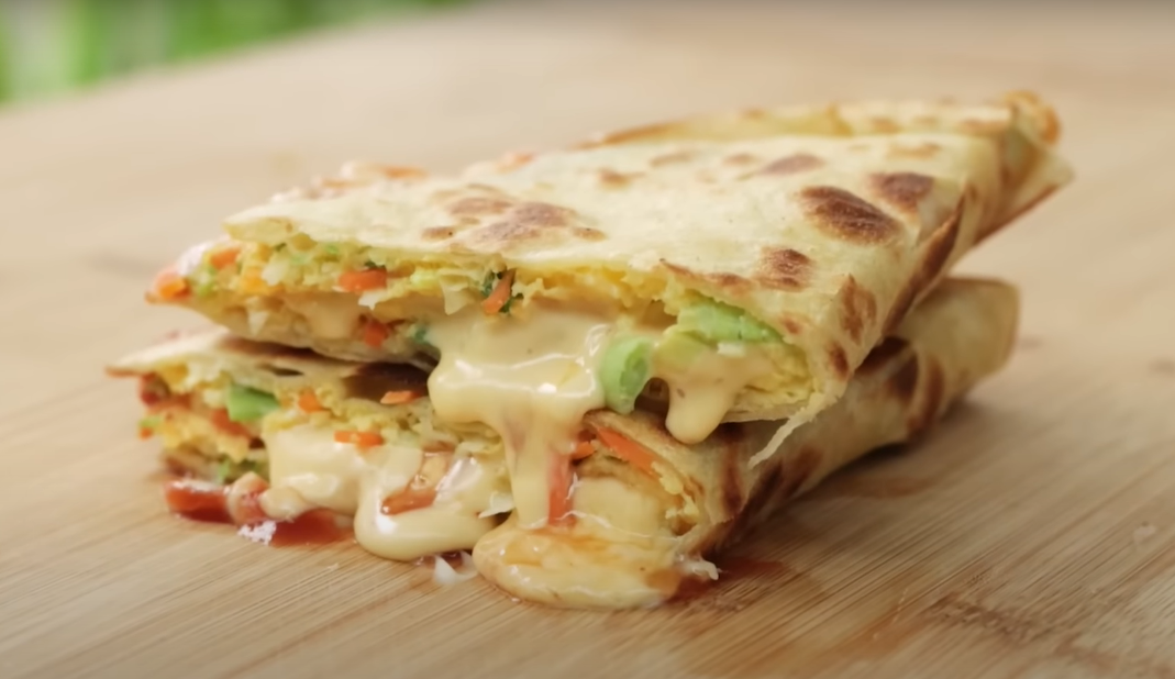 Korean Tortilla Egg Sandwich